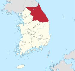 Location of Gangwon State