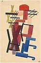 Composition with letters X, 1927, print, Stedelijk Museum Amsterdam