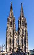 Kölner Dom, Gesamtansicht der im 19. Jahrhundert vollendeten Westfassade