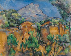 Paul Cézanne, 1897, Montagne Sainte-Victoire, oil on canvas, 65 x 81 cm, Baltimore Museum of Art