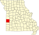 A state map highlighting Vernon County in the southwestern part of the state.