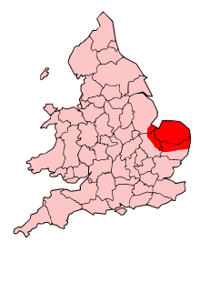 Approximate extent of the Iceni Territory