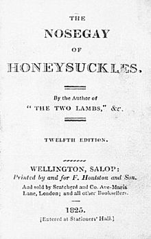 Nosegay of Honeysuckles by Lucy Lyttelton Cameron, 1825 print