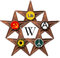 The Outspoken Stars are given to users who defend the freedom of political expression in the Wikipedia community, on talk pages and in debates regarding deletion of articles, categories and templates. This barnstar was introduced on December 25th, 2005 by Larix.