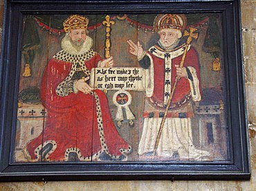 Painting of Æthelstan with Saint John of Beverley