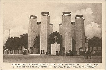 Concorde Entrance to the 1925 Paris Exposition of Decorative Arts (1925)
