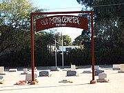 Old Paths Cemetery, established in 1921.