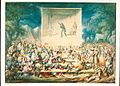 Image 4A watercolor painting of a camp meeting circa 1839 (New Bedford Whaling Museum). (from Origins of the blues)