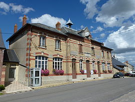 The town hall in Sery
