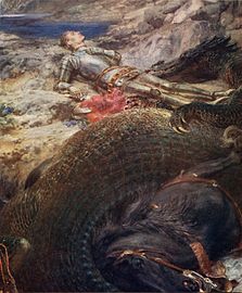 St. George and the Dragon by Briton Reviere (c. 1914).