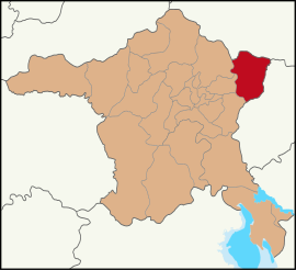 Map showing Kalecik District in Ankara Province
