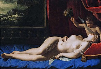 Artemisia Gentileschi, Venus and Cupid