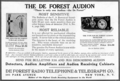 Audion advertisement, Electrical Experimenter magazine, 1916