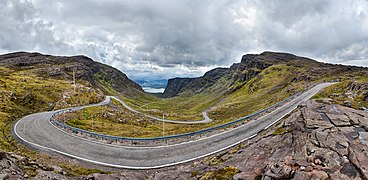 The Bealach na Bà linking Applecross in the Scottish North-west Highlands.