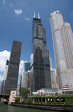 Willis Tower, Chicago, von 1974 bis 1998 höchstes Gebäude der Welt