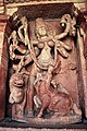 Mahishasura at Durga's foot in the Aihole Temple
