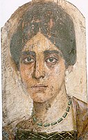 Fayum portrait of a woman, 2nd century, Manchester Museum, University of Manchester