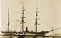 The screw-driven steam corvette Kanrin Maru, Japan's first screw-driven steam warship, 1857