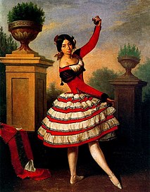 A nineteenth century artist's representation of a Flamenco dancer