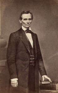 Photo of Abraham Lincoln by Brady on the day of Lincoln's Cooper Union speech, 1860