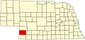 State map highlighting Chase County