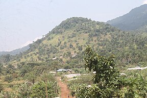 Mont Nlonako von Nkongsamba aus gesehen