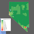 Image 1Population density map of Nevada (from Nevada)