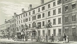The second presidential mansion, Alexander Macomb House, in Manhattan, occupied by Washington from February–August 1790