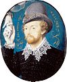 Nicholas Hilliard: Man Clasping Hand from a Cloud
