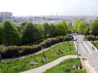 The Parc de Belleville (20th arrondissement)