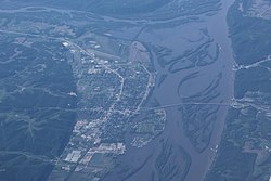 Aerial photo of Prairie du Chien