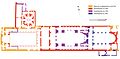 Plan der Marienkirche in Ephesos, 4. bis 6. Jh.