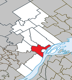 Location within D'Autray RCM