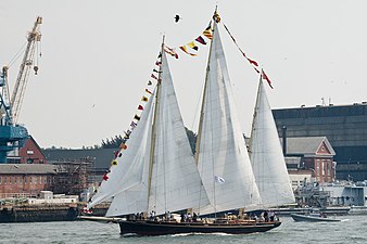 The sail training ship Spirit of Bermuda.