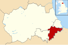 The part of the borough in County Durham