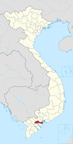 Location of Tiền Giang within Vietnam