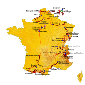 Karte 99. Tour de France 2012