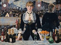 Édouard Manet, A Bar at the Folies-Bergère (Un Bar aux Folies-Bergère), 1882, Courtauld Institute of Art