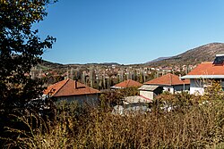 Panoramic view of the village Zletovo