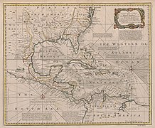 Die Karibik auf einer Karte von 1720