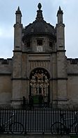 The gates on Radcliffe Square