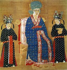 Official Song dynasty portrait painting of Empress Cao, wife of Emperor Renzong of Song