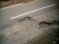 The Banbury Cake and The Banbury Review newspapers did an exposé on the weather induced potholes during the second week of January 2010.]]