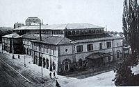 Tonhalle auf dem Platz beim Bellevue, dem heutigen Sechseläutenplatz, 1895