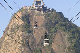 Cable cars from Sugarloaf Mountain