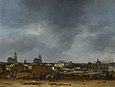 Ansicht von Delft nach der Explosion von 1654; Gemälde von Egbert van der Poel
