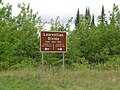 Laurentian Divide along Highway 38 in Minnesota