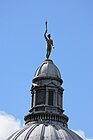 Figure of Youth on the dome of Old College, by John Hutchison