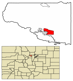 Location within Gilpin County, Colorado