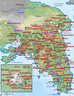 Map of municipalities (demoi) in ancient Attica
